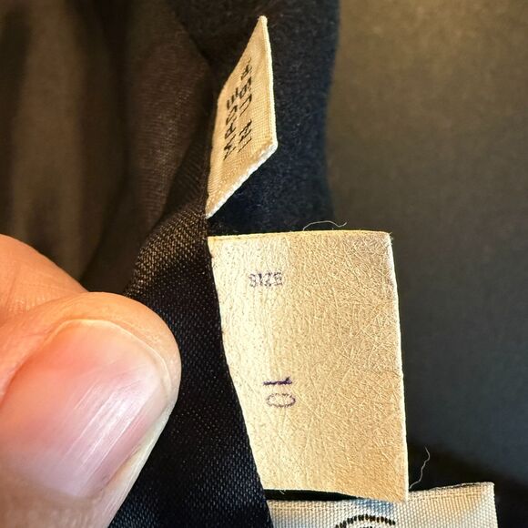 Vintage Leslie Fay 100% Pure Wool Black Long Coat Trench Dress Coat Size 10 USA - Picture 9 of 12